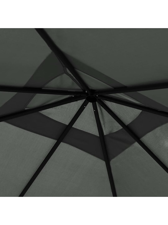 Pavėsinė, antracito spalvos, 3x3x2,6m, 160g/m²