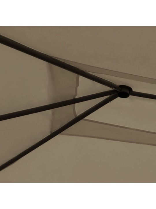 Pavėsinė, taupe spalvos, 3x4x2,6m, 160g/m²