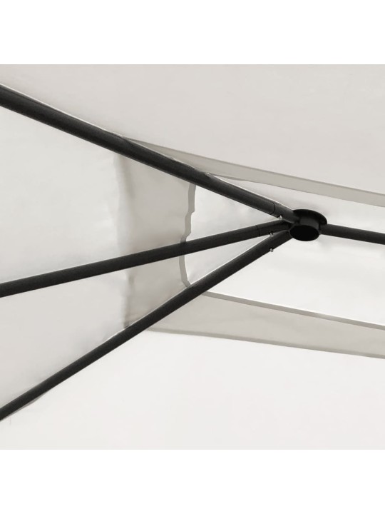 Pavėsinė, kreminės spalvos, 3x6x2,6m, 160g/m²