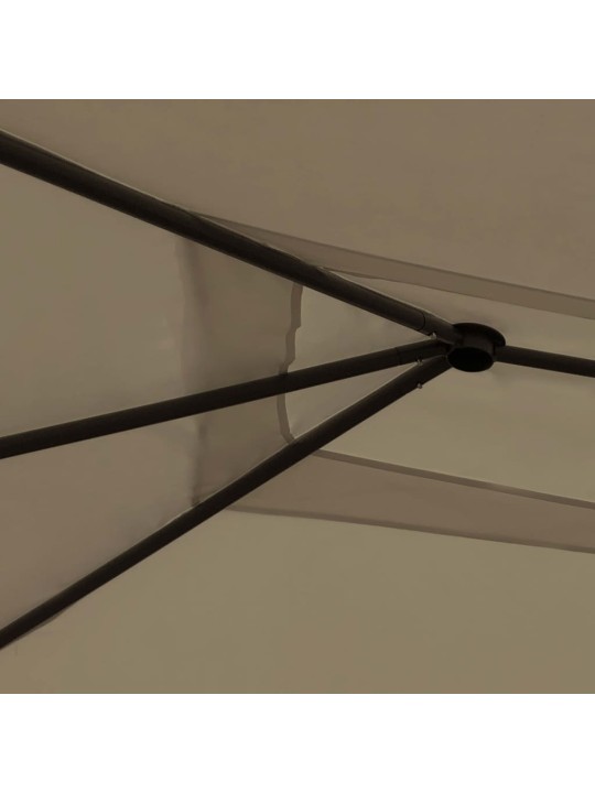 Pavėsinė, taupe spalvos, 3x6x2,6m, 160g/m²