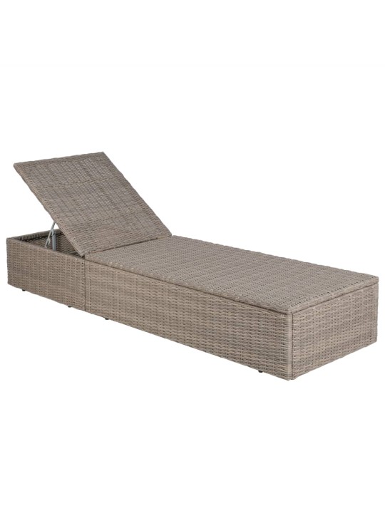 Lauko valgomojo komplektas, 9 dalių, rudas, poliratanas