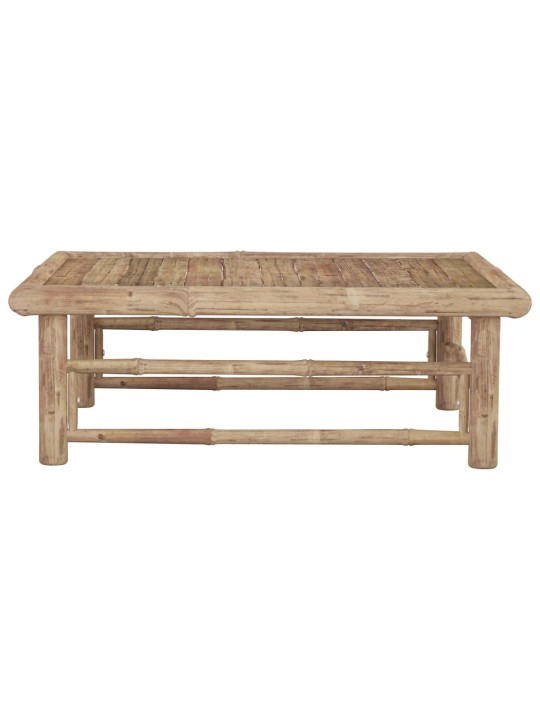 Sodo stalas, 65x65x30cm, bambukas