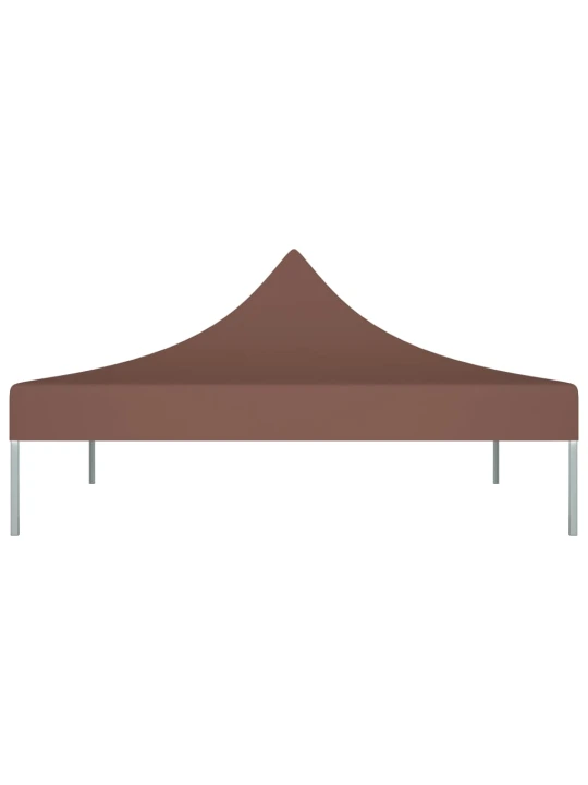 Proginės palapinės stogas, rudos spalvos, 3x3m, 270 g/m²