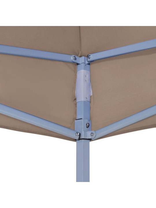 Proginės palapinės stogas, taupe spalvos, 6x3m, 270 g/m²