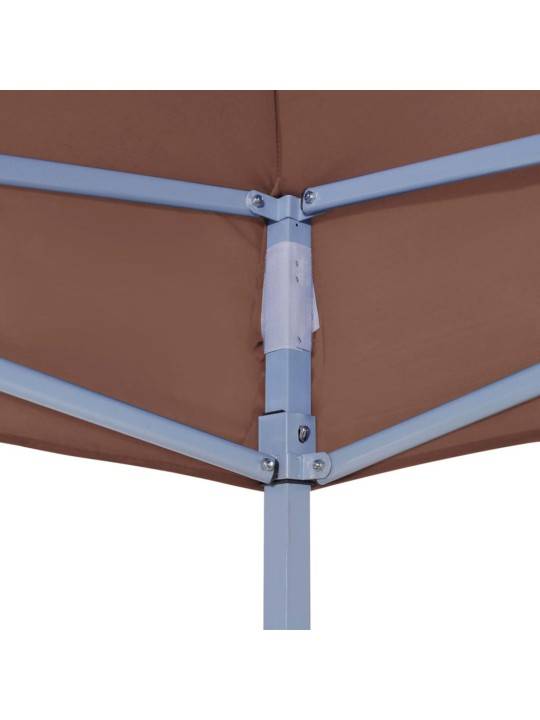 Proginės palapinės stogas, rudos spalvos, 6x3m, 270 g/m²