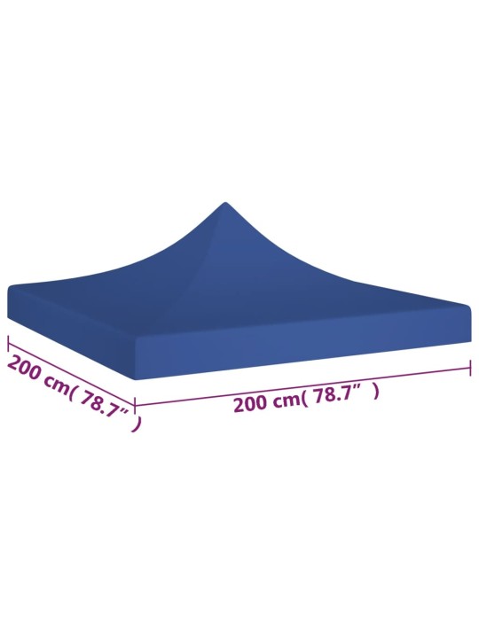 Proginės palapinės stogas, mėlynos spalvos, 2x2m, 270 g/m²