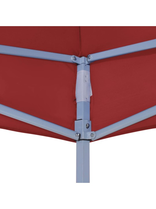 Proginės palapinės stogas, tamsiai raudonas, 2x2m, 270 g/m²