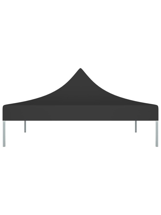 Proginės palapinės stogas, juodos spalvos, 2x2m, 270 g/m²