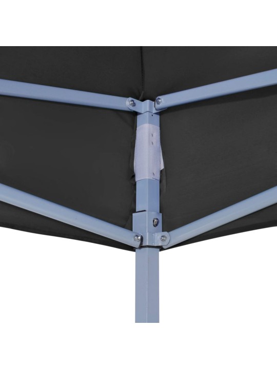 Proginės palapinės stogas, juodos spalvos, 2x2m, 270 g/m²
