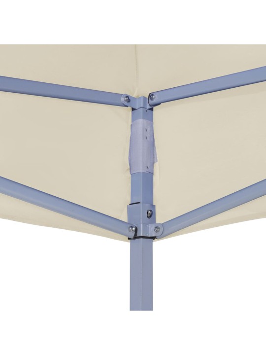 Proginės palapinės stogas, kreminės spalvos, 4x3m, 270 g/m²