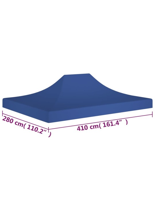 Proginės palapinės stogas, mėlynos spalvos, 4x3m, 270 g/m²