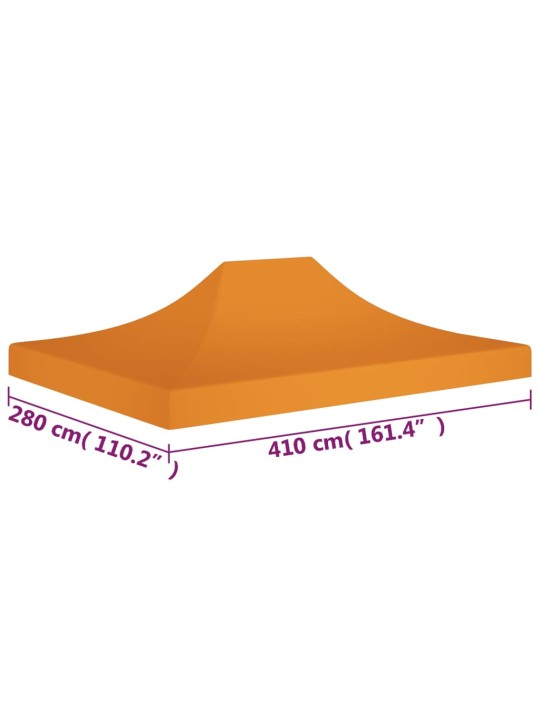 Proginės palapinės stogas, oranžinės spalvos, 4x3m, 270 g/m²