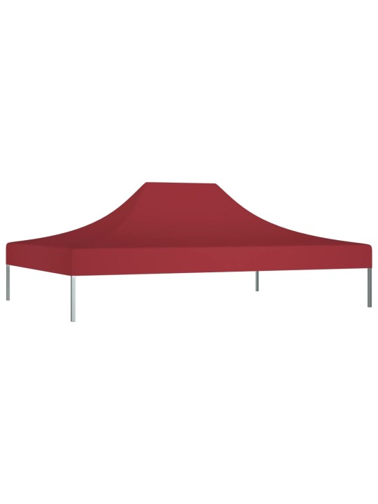 Proginės palapinės stogas, tamsiai raudonas, 4x3m, 270 g/m²