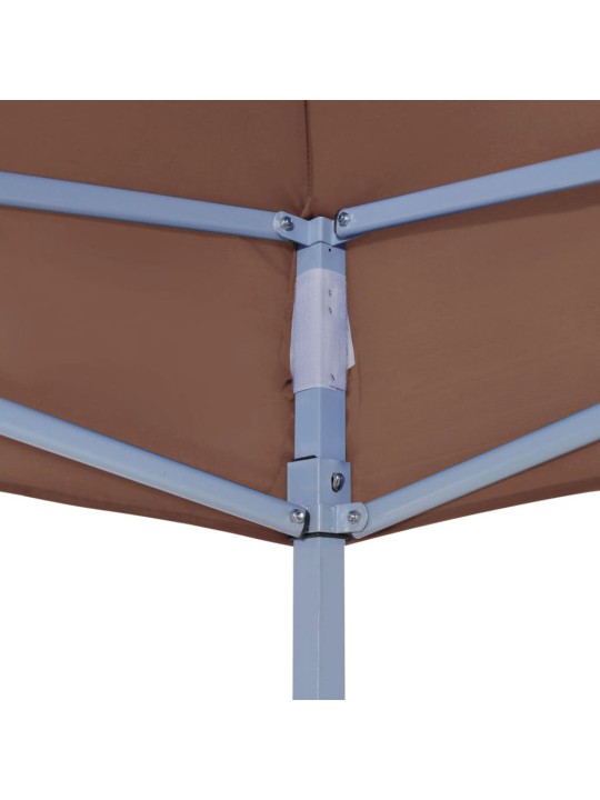 Proginės palapinės stogas, rudos spalvos, 4x3m, 270 g/m²