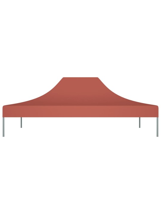 Proginės palapinės stogas, terakota spalvos, 4x3m, 270 g/m²