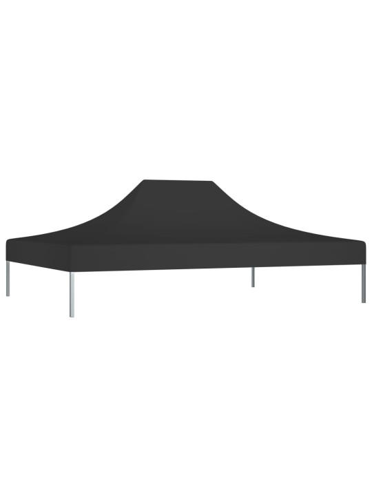 Proginės palapinės stogas, juodos spalvos, 4x3m, 270 g/m²
