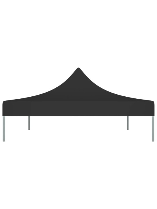Proginės palapinės stogas, juodos spalvos, 4x3m, 270 g/m²
