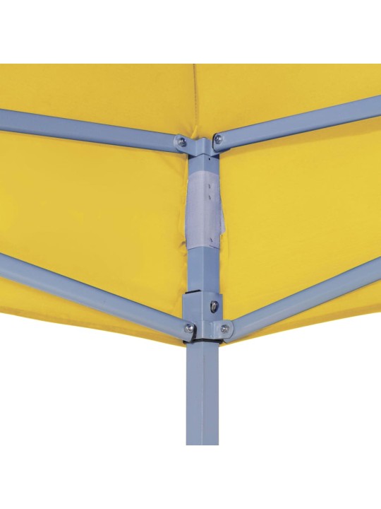 Proginės palapinės stogas, geltonos spalvos, 4x3m, 270 g/m²