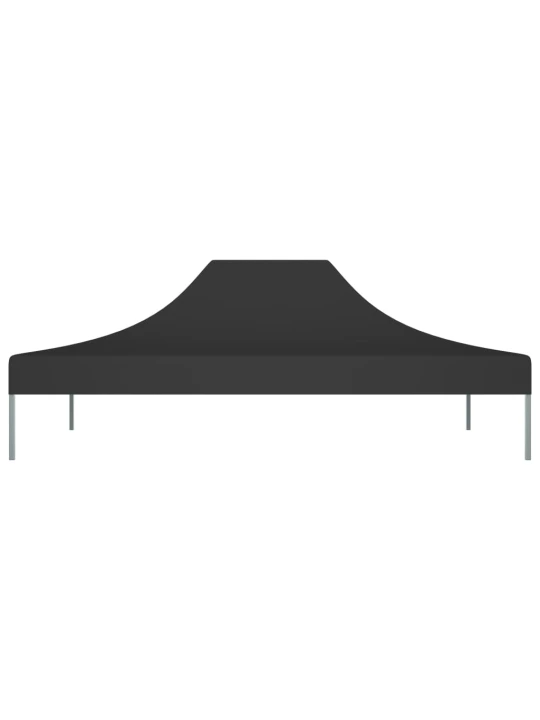 Proginės palapinės stogas, juodos spalvos, 4,5x3m, 270 g/m²