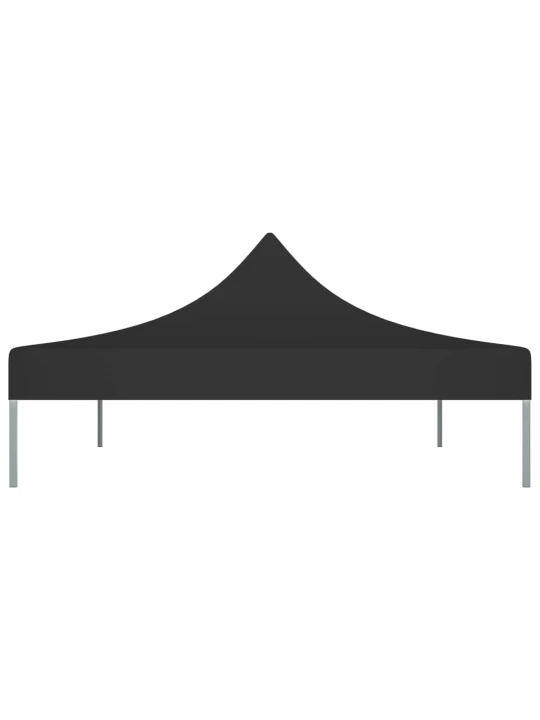 Proginės palapinės stogas, juodos spalvos, 4,5x3m, 270 g/m²