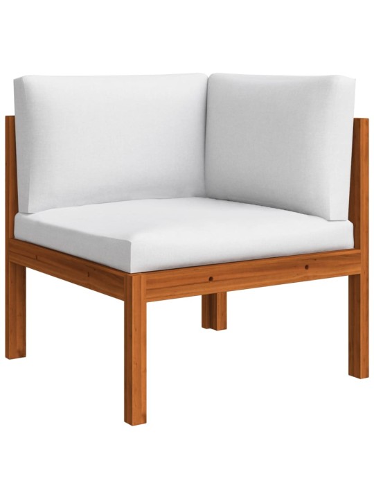 Keturvietė sodo sofa su pagalvėlėmis, akacijos medienos masyvas