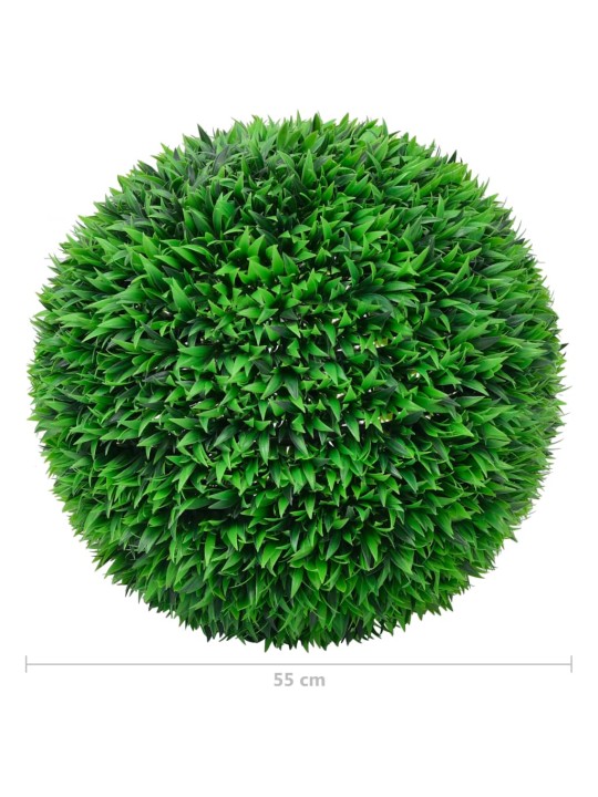 Dirbtiniai buksmedžio krūmai, 2vnt., 55cm, rutulio formos