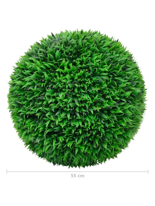 Dirbtiniai buksmedžio krūmai, 2vnt., 55cm, rutulio formos