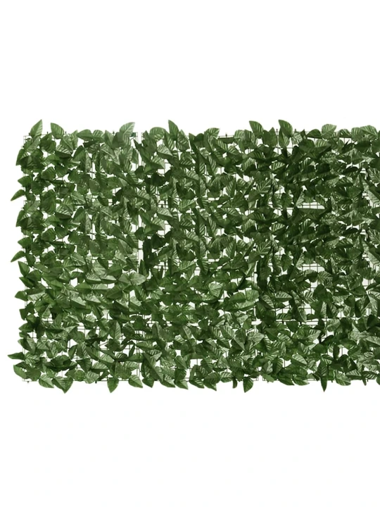 Balkono pertvara, 600x100cm, su tamsiai žaliais lapais