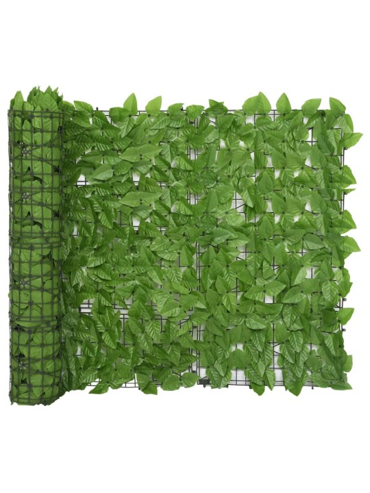 Balkono pertvara, 600x100cm, su žaliais lapais