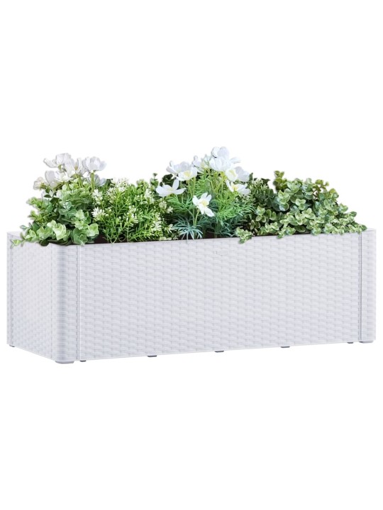 Lovelis su savaiminio laistymo sistema, baltas, 100x43x33cm