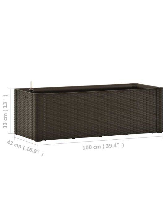 Lovelis su savaiminio laistymo sistema, moka, 100x43x33cm