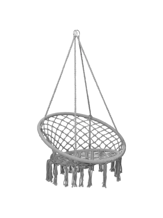 Hamakas-supama kėdė, pilkos spalvos, 80cm