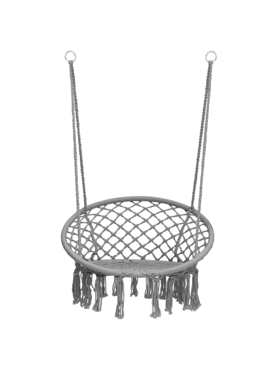Hamakas-supama kėdė, pilkos spalvos, 80cm
