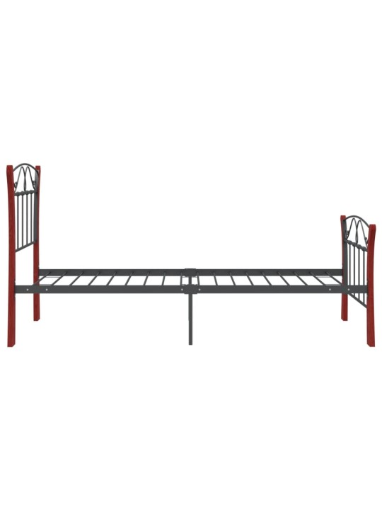 Lovos rėmas, juodos spalvos, 90x200cm, metalas