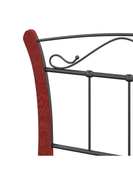 Lovos rėmas, juodos spalvos, 90x200cm, metalas