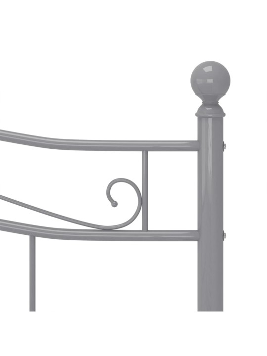 Lovos rėmas, pilkos spalvos, 140x200cm, metalas