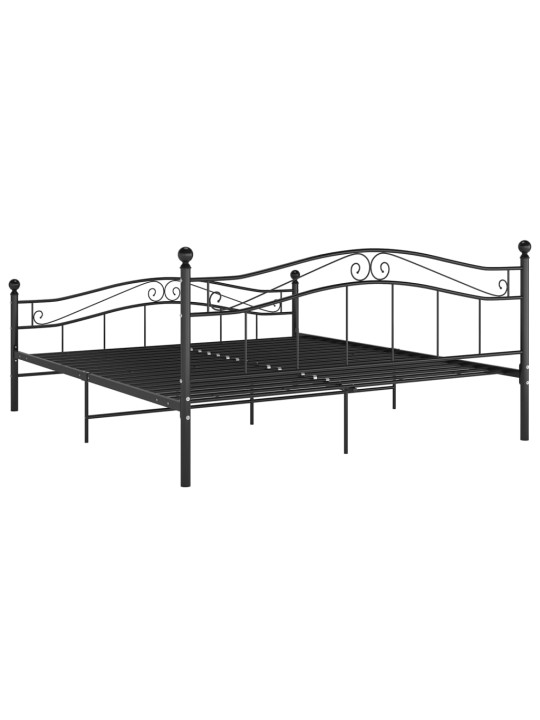 Lovos rėmas, juodos spalvos, 180x200cm, metalas