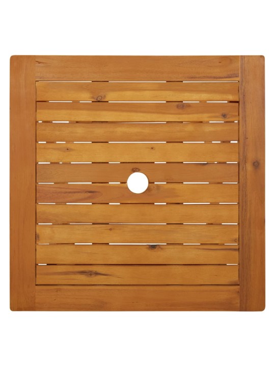 Sulankstomas sodo stalas, 60x60x75cm, akacijos medienos masyvas