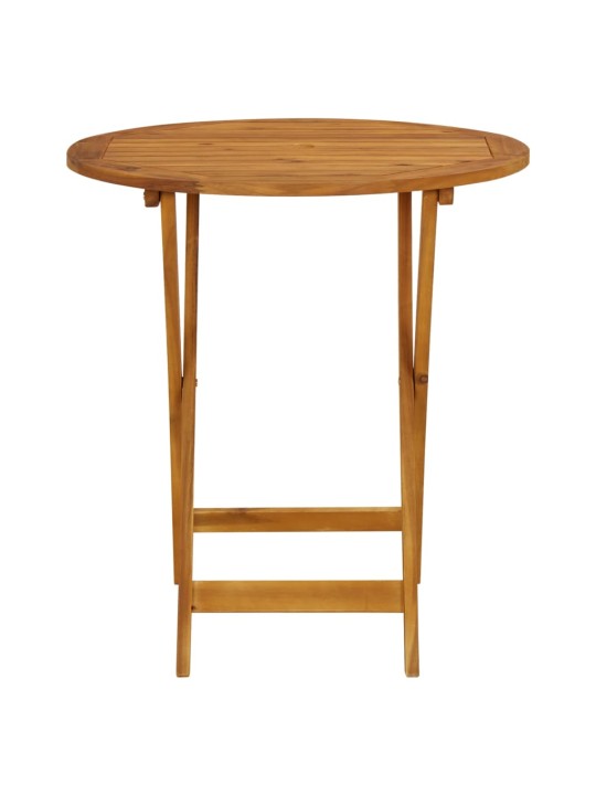 Sulankstomas sodo stalas, 70cm, akacijos medienos masyvas