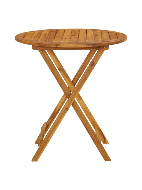 Sulankstomas sodo stalas, 70cm, akacijos medienos masyvas