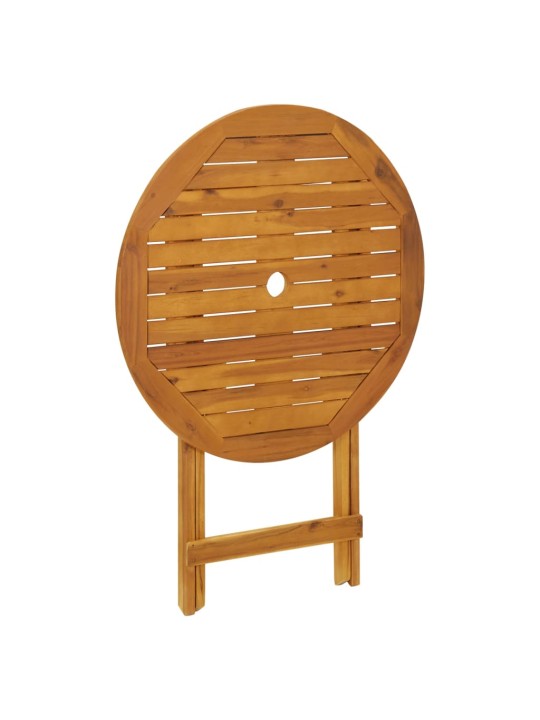 Sulankstomas sodo stalas, 70cm, akacijos medienos masyvas