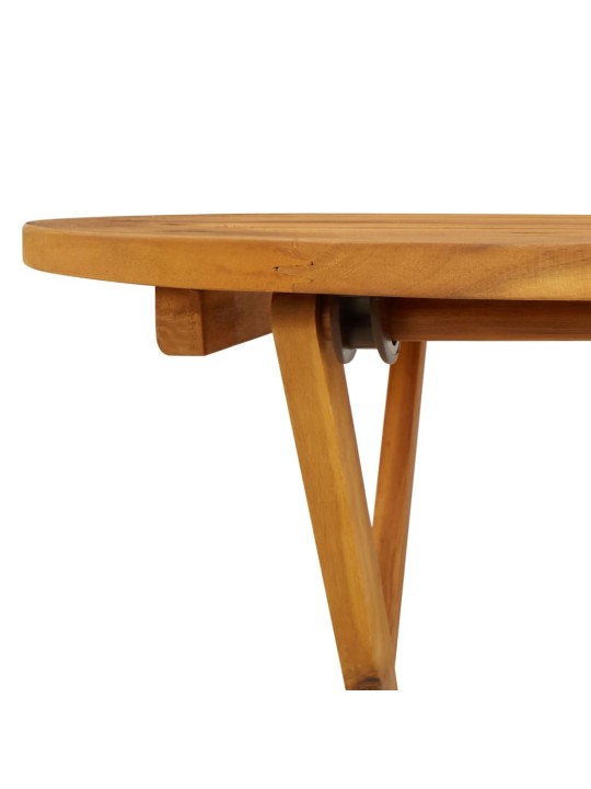 Sulankstomas sodo stalas, 70cm, akacijos medienos masyvas