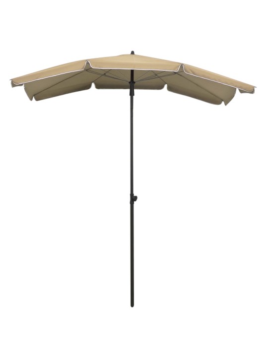 Sodo skėtis nuo saulės su stulpu, taupe spalvos, 200x130cm