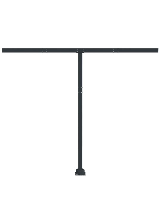 Markizės stulpų rinkinys, antracito spalvos, 300x245cm, geležis