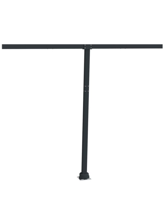 Markizės stulpų rinkinys, antracito spalvos, 300x245cm, geležis