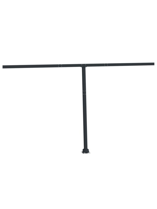 Markizės stulpų rinkinys, antracito spalvos, 450x245cm, geležis