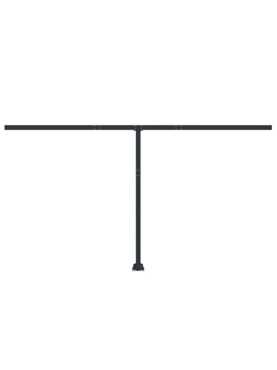 Markizės stulpų rinkinys, antracito spalvos, 450x245cm, geležis