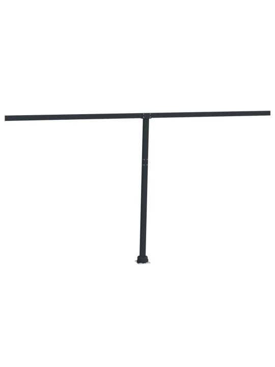 Markizės stulpų rinkinys, antracito spalvos, 450x245cm, geležis