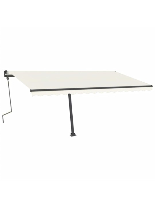 Markizės stulpų rinkinys, antracito spalvos, 450x245cm, geležis