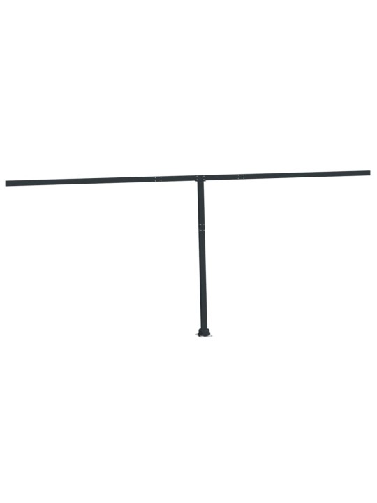 Markizės stulpų rinkinys, antracito spalvos, 600x245cm, geležis
